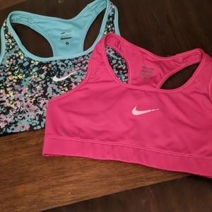 Two Nike sports bras
